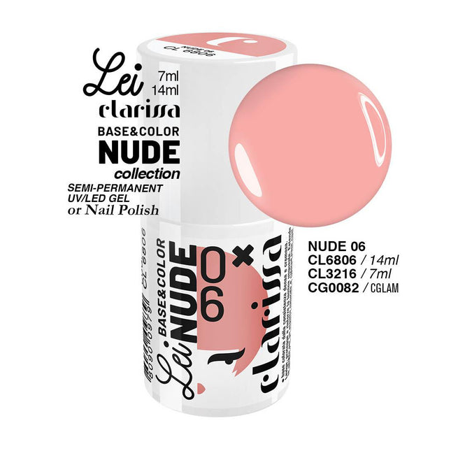 CLARISSA SMALTO SEMIPERMANENTE LEI NUDE 06 7ML     CL 3216 Sicula Cosmetics SRL