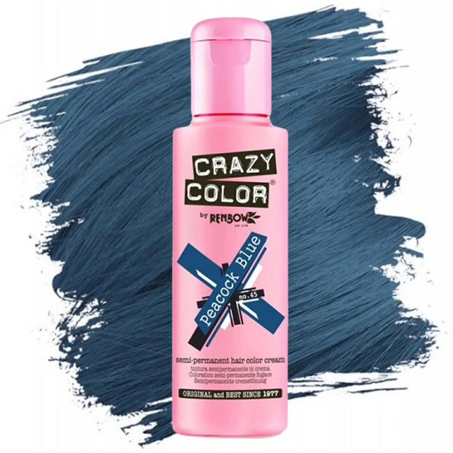 CRAZY COLOR 45 PEACOCK BLUE 100ML Sicula Cosmetics SRL