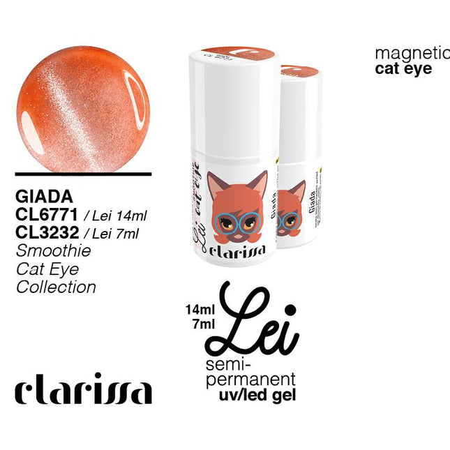 CLARISSA SMALTO SEMIPERMANENTE LEI GIADA 7ML     CL 3232 Sicula Cosmetics SRL
