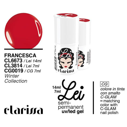 CLARISSA SMALTO SEMIPERMANENTE LEI FRANCESCA 7ML     CL 3814 Sicula Cosmetics SRL