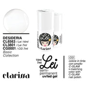 CLARISSA SMALTO SEMIPERMANENTE LEI DESIDERIA 7ML     CL 3801 Sicula Cosmetics SRL