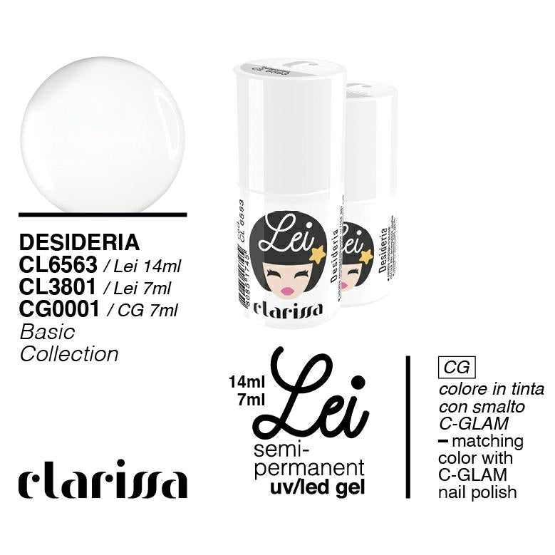 CLARISSA SMALTO SEMIPERMANENTE LEI DESIDERIA 7ML     CL 3801 Sicula Cosmetics SRL