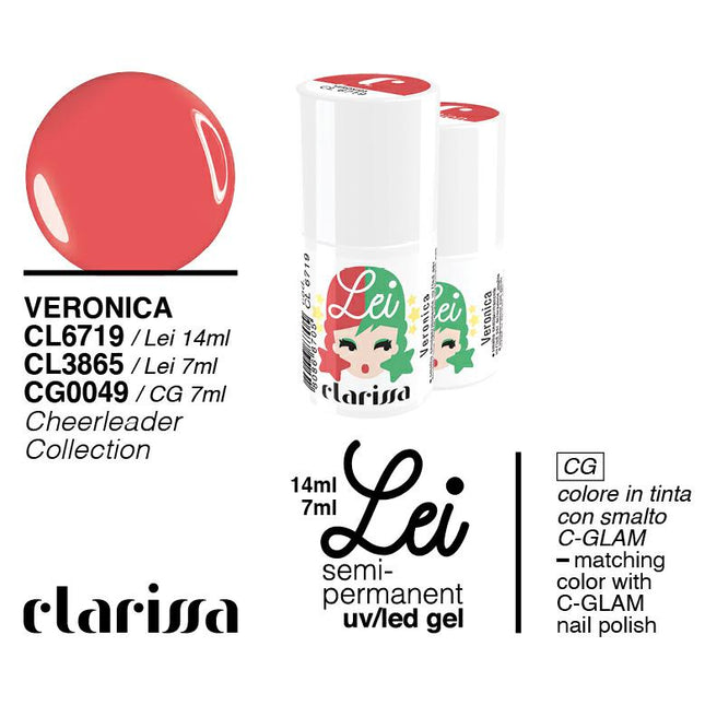 CLARISSA SMALTO SEMIPERMANENTE LEI VERONICA 7ML     CL 3865 Sicula Cosmetics SRL