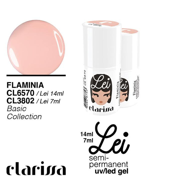 CLARISSA SMALTO SEMIPERMANENTE LEI FLAMINIA 7ML  CL 3802 Sicula Cosmetics SRL