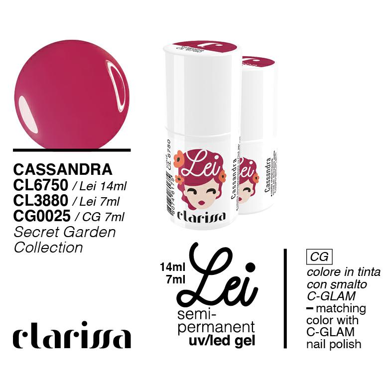 CLARISSA SMALTO SEMIPERMANENTE LEI CASSANDRA 7ML    CL 3880 Sicula Cosmetics SRL