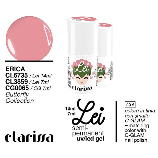 CLARISSA SMALTO SEMIPERMANENTE LEI ERICA 7ML CL 3859 Sicula Cosmetics SRL