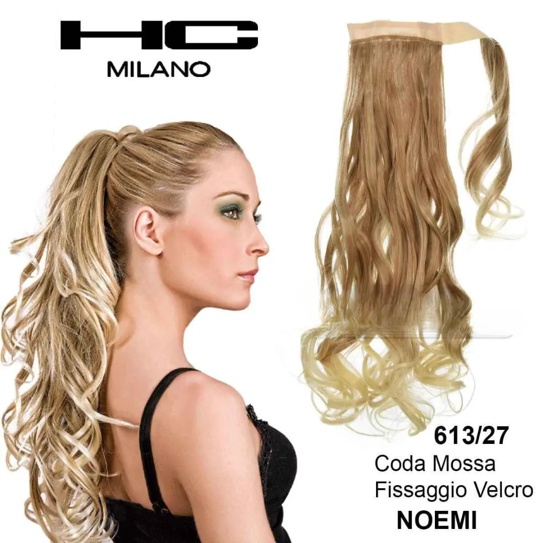 HC MILANO CODA NOEMI FIBRA SINTETICA MOSSA CON VELCRO.