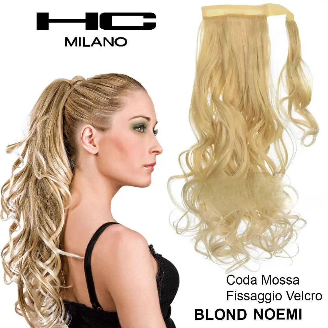 HC MILANO CODA NOEMI FIBRA SINTETICA MOSSA CON VELCRO.