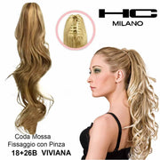 HC MILANO CODA VIVIANA FIBRA SINTETICA MOSSA CON PINZA.
