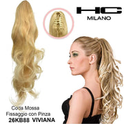 HC MILANO CODA VIVIANA FIBRA SINTETICA MOSSA CON PINZA.