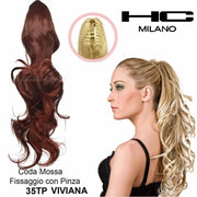 HC MILANO CODA VIVIANA FIBRA SINTETICA MOSSA CON PINZA.