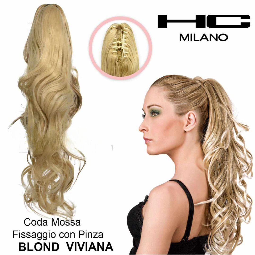 HC MILANO CODA VIVIANA FIBRA SINTETICA MOSSA CON PINZA