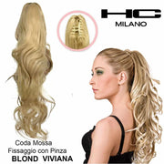 HC MILANO CODA VIVIANA FIBRA SINTETICA MOSSA CON PINZA.
