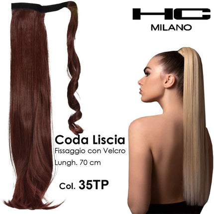 HC MILANO CODA EMILIA FIBRA SINTETICA LISCIA CON VELCRO Sicula Cosmetics SRL