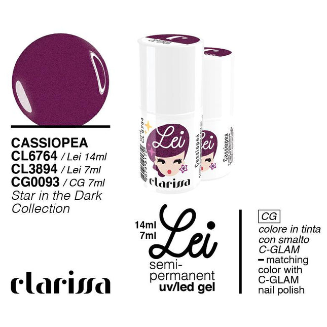 CLARISSA SMALTO SEMIPERMANENTE LEI CASSIOPEA 7ML     CL 3894 Sicula Cosmetics SRL