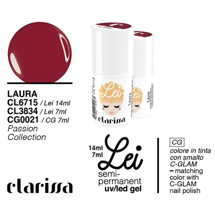 CLARISSA SMALTO SEMIPERMANENTE LEI LAURA 7ML     CL 3834 Sicula Cosmetics SRL
