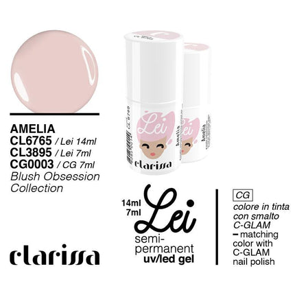 CLARISSA SMALTO SEMIPERMANENTE LEI AMELIA 7ML     CL 3895 Sicula Cosmetics SRL