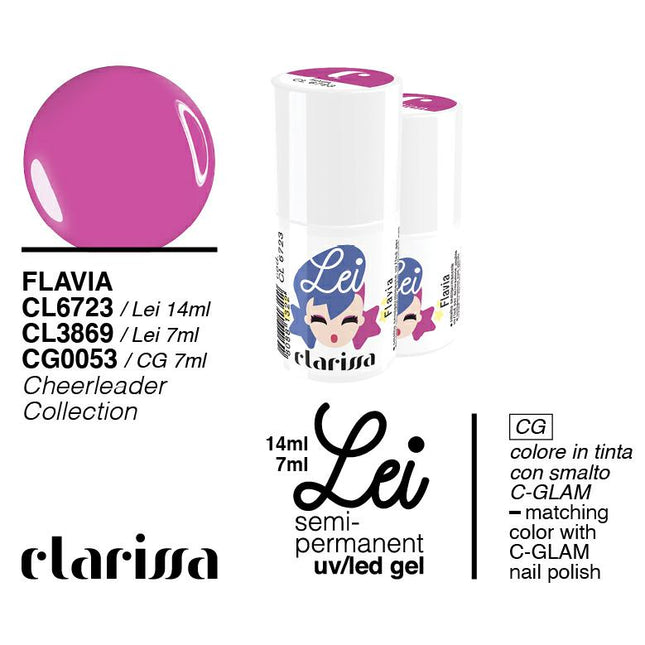 CLARISSA SMALTO SEMIPERMANENTE LEI FLAVIA  7ML     CL 3869 Sicula Cosmetics SRL