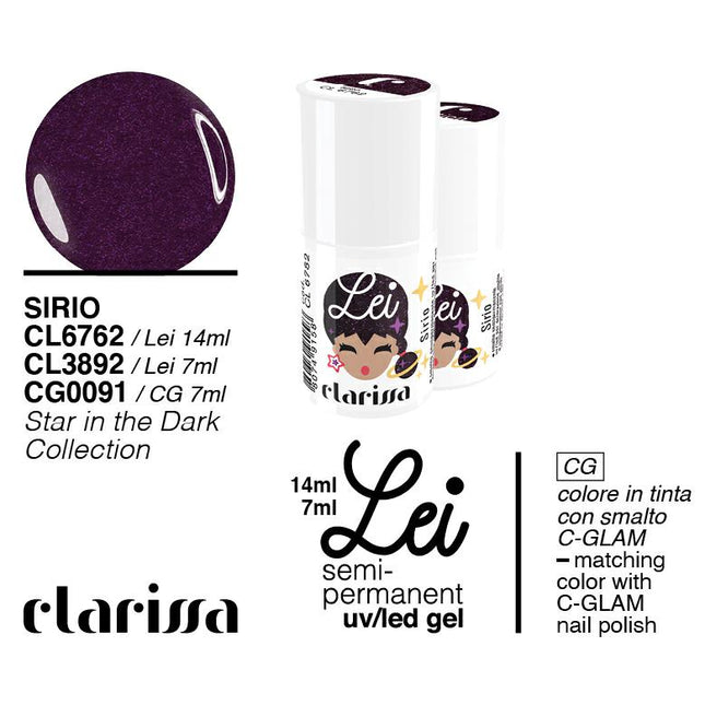 CLARISSA SMALTO SEMIPERMANENTE LEI SIRIO 7Ml CL 3892 Sicula Cosmetics SRL