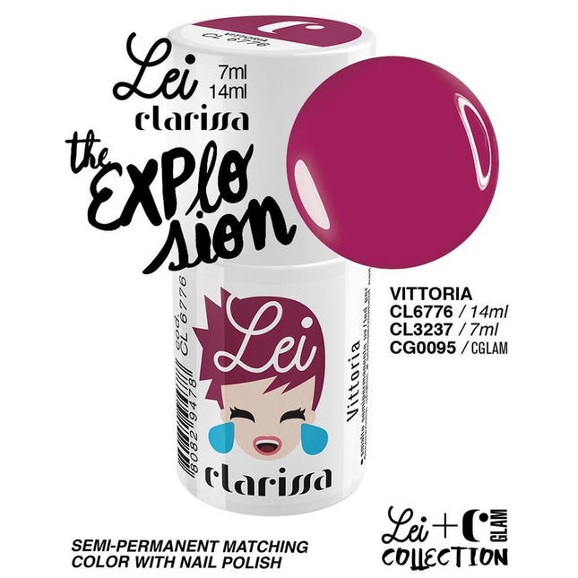 CLARISSA SMALTO SEMIPERMANENTE LEI VITTORIA 7ML     CL 3237 Sicula Cosmetics SRL
