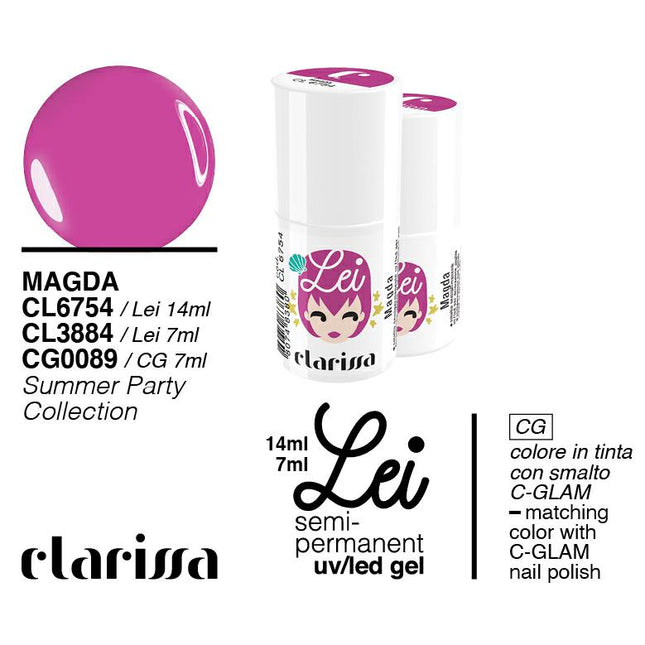 CLARISSA SMALTO SEMIPERMANENTE LEI MAGDA 7ML     CL 3884 Sicula Cosmetics SRL