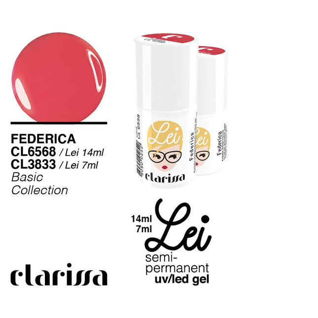 CLARISSA SMALTO SEMIPERMANENTE LEI FEDERICA 7ML     CL 3833 Sicula Cosmetics SRL