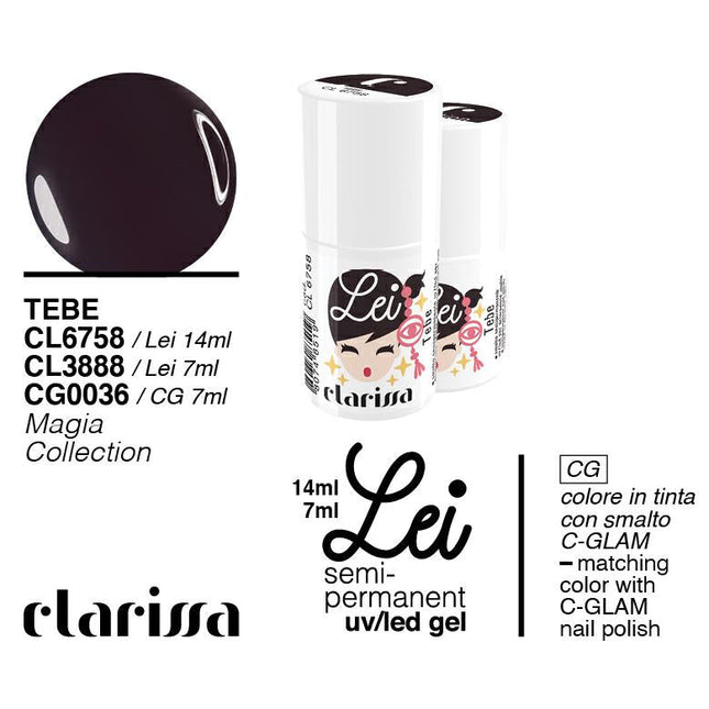 CLARISSA SMALTO SEMIPERMANENTE LEI TEBE 7ML     CL 3888 Sicula Cosmetics SRL