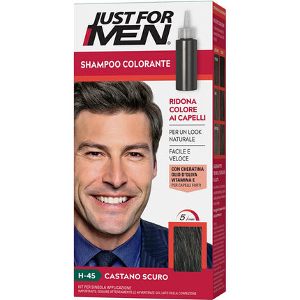 JUST FOR MEN SHAMPOO COL. CASTANO SCURO Sicula Cosmetics SRL