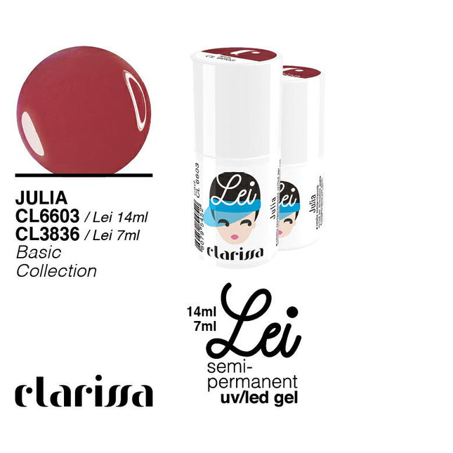 CLARISSA SMALTO SEMIPERMANENTE LEI JULIA 7ML     CL 3836 Sicula Cosmetics SRL