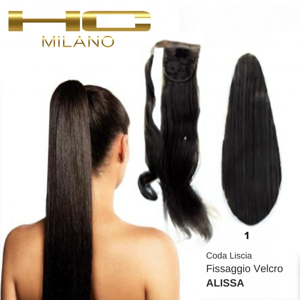 HC MILANO CODA ALISSA FIBRA SINTETICA LISCIA CON VELCRO Sicula Cosmetics SRL