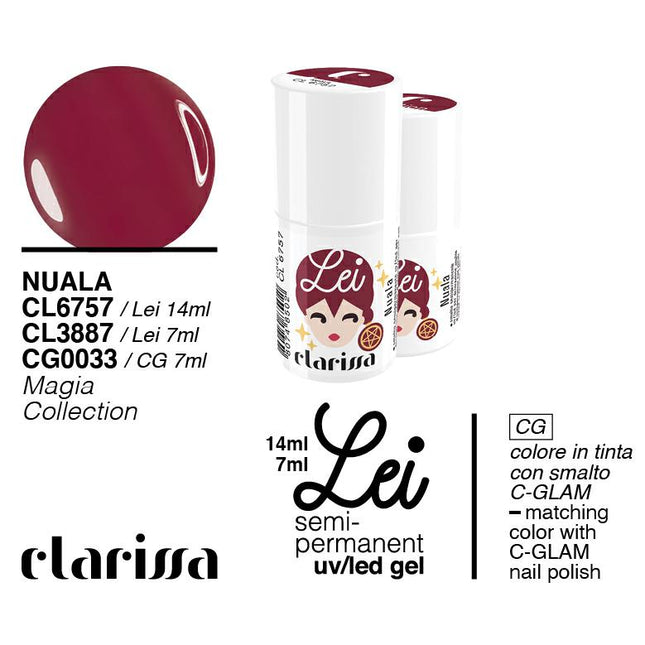 CLARISSA SMALTO SEMIPERMANENTE LEI NUALA 7ML     CL 3887 Sicula Cosmetics SRL