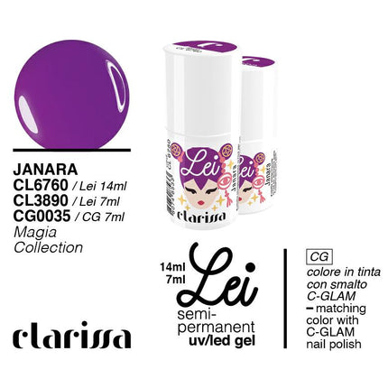 CLARISSA SMALTO SEMIPERMANENTE LEI JANARA 7ML     CL 3890 Sicula Cosmetics SRL