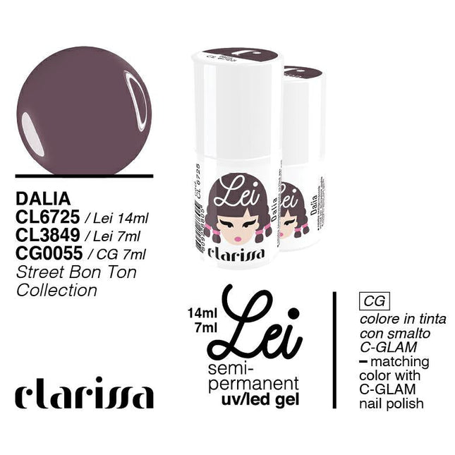 CLARISSA SMALTO SEMIPERMANENTE LEI PSICHE 7ML     CL 3849 Sicula Cosmetics SRL