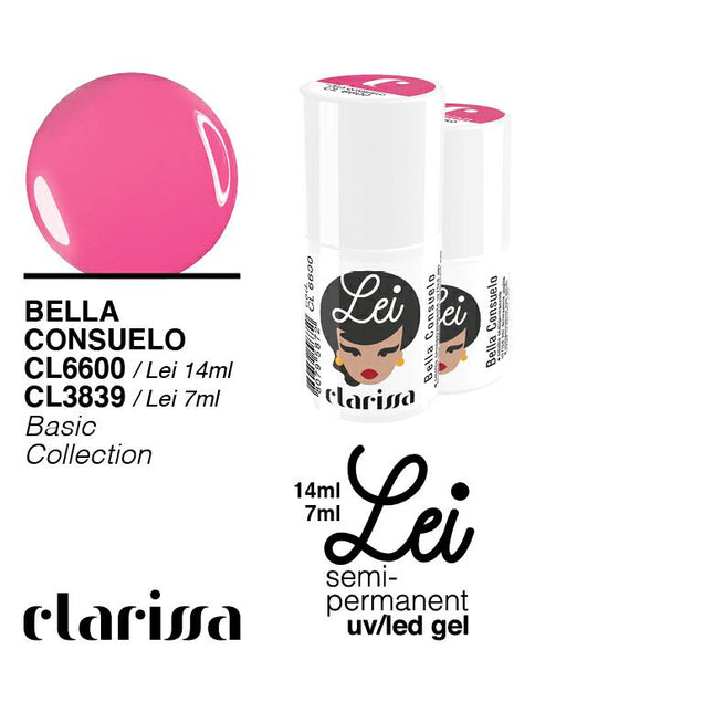 CLARISSA SMALTO SEMIPERMANENTE LEI BELLA CONSUELO 7ML  CL 3839 Sicula Cosmetics SRL