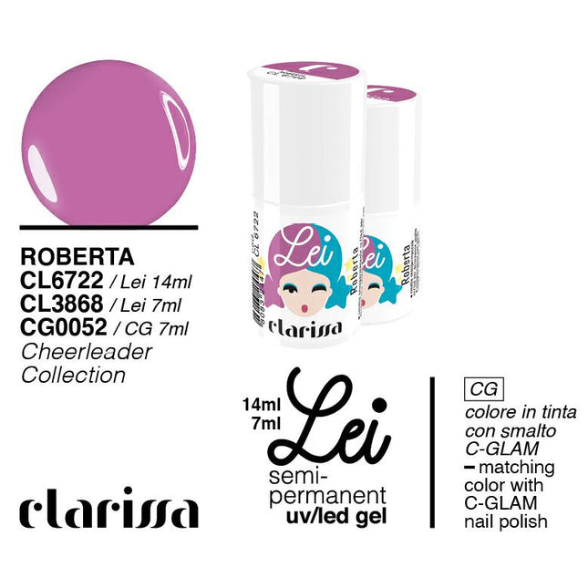 CLARISSA SMALTO SEMIPERMANENTE LEI ROBERTA 7ML     CL 3868 Sicula Cosmetics SRL