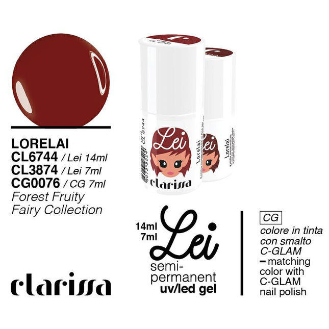 CLARISSA SMALTO SEMIPERMANENTE LEI LORELAI 7ML     CL 3874 Sicula Cosmetics SRL