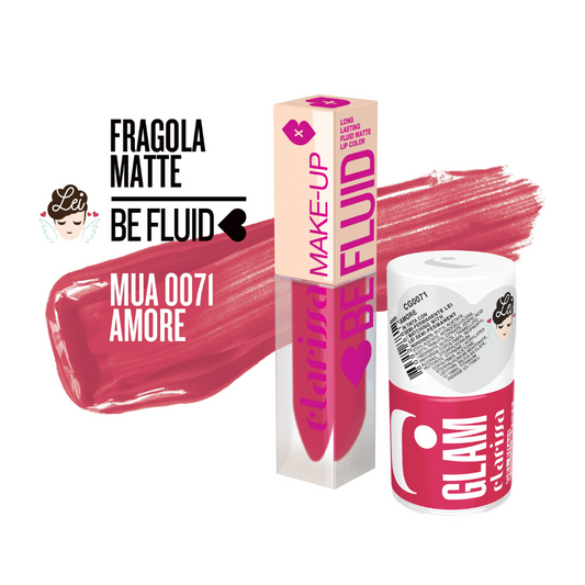 CLARISSA BE FLUID LIPCOLOR AMORE-FRAGOLA MATTE4ML MUA 0071