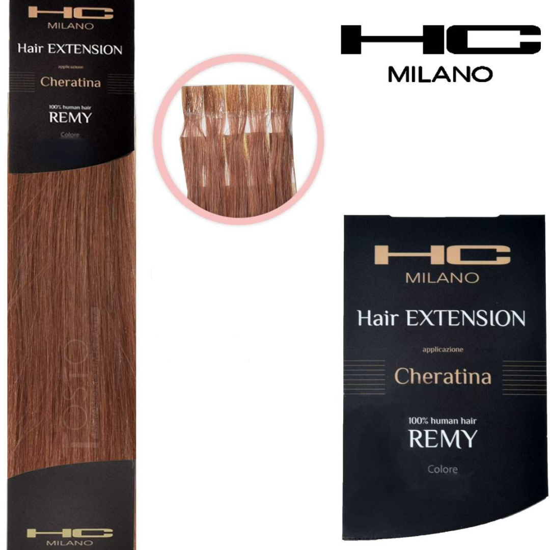 HC MILANO EXTENSION REMY CHERATINA N°140# 20PZ Sicula Cosmetics SRL