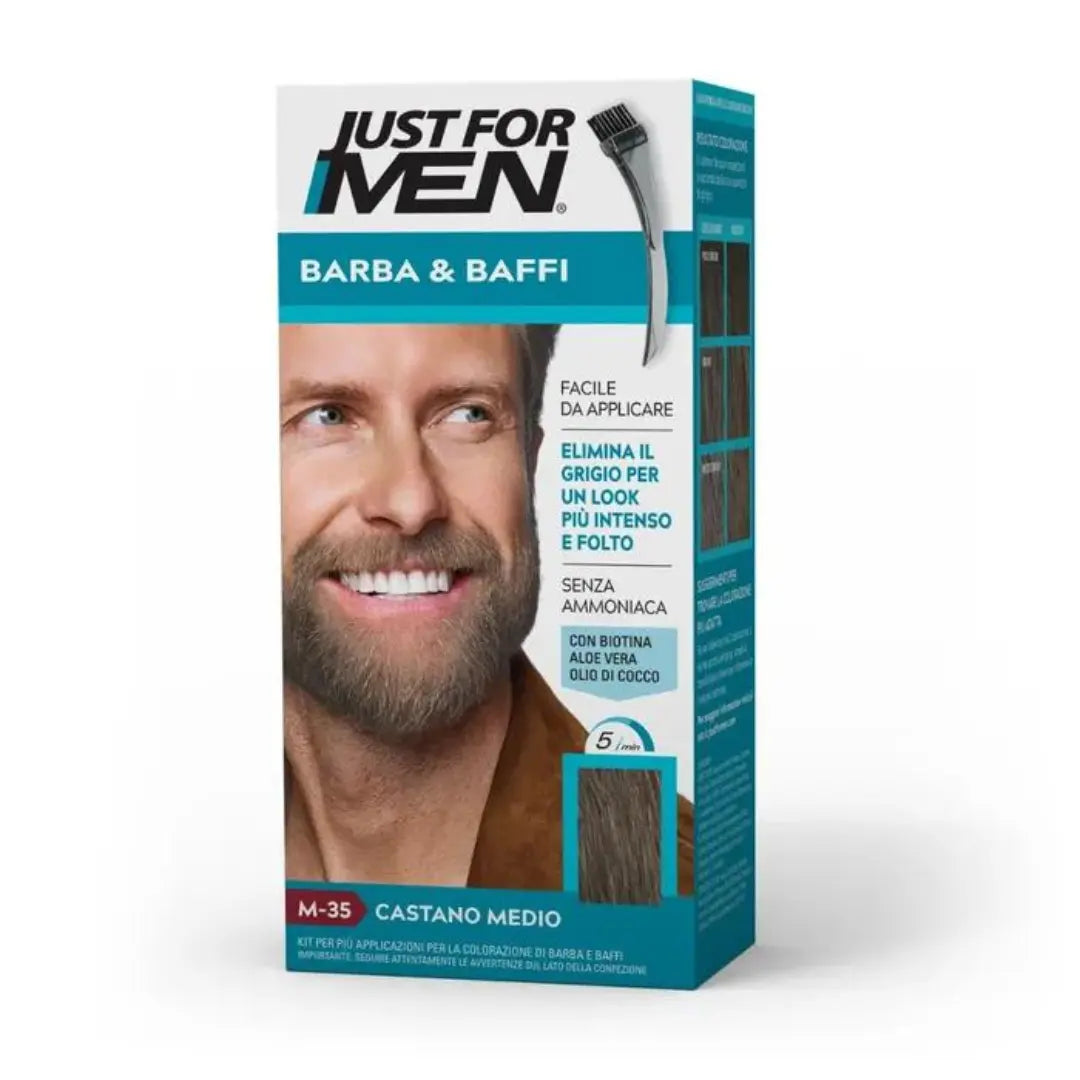 JUST FOR MEN BARBA E BAFFI CASTANO MEDIO.