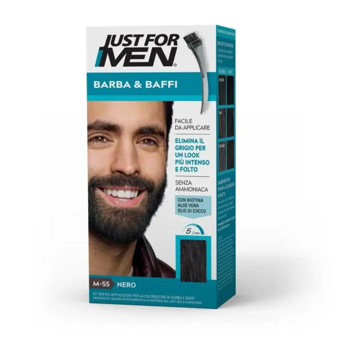 JUST FOR MEN BARBA E BAFFI NERO.