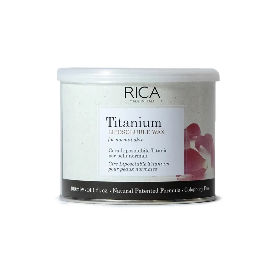 RICA CERA LIPO TITANIO ROSA 400 ML.