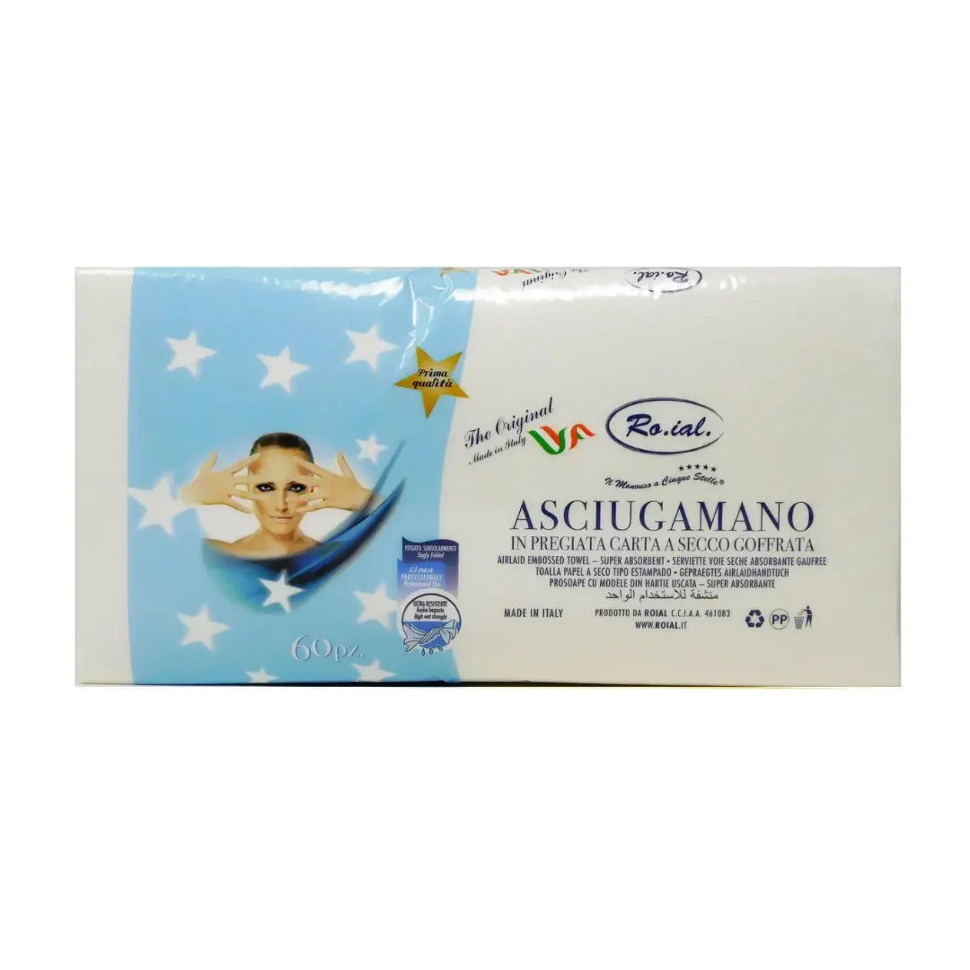ROIAL ASCIUGAMANO 35X67 GOFFRATO 60PZ     ASC2176.