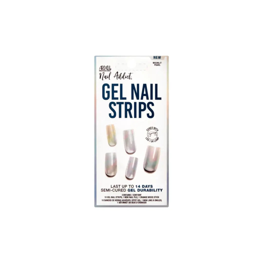 ARDELL GEL NAIL STRIPS MOONLIT PEARL.