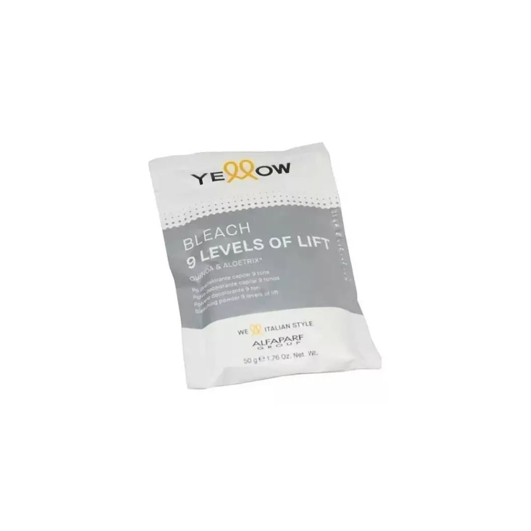 ALFAPARF YELLOW 9 LEVELS WHITE BLEACH 50GR Sicula Cosmetics SRL
