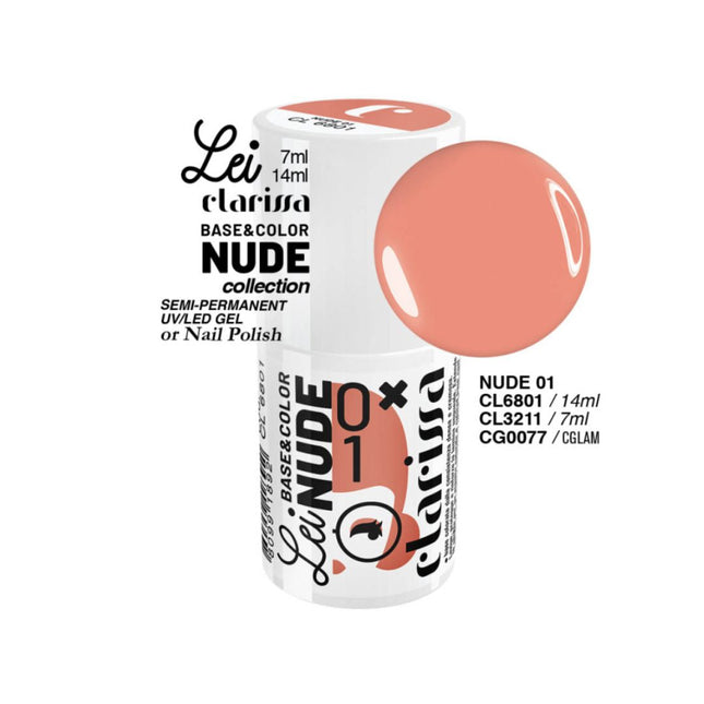 CLARISSA SMALTO SEMIPERMANENTE LEI NUDE 01 7ML     LEI3211 Sicula Cosmetics SRL