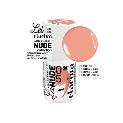 CLARISSA SMALTO SEMIPERMANENTE LEI NUDE 05 7ML     LEI3215 Sicula Cosmetics SRL