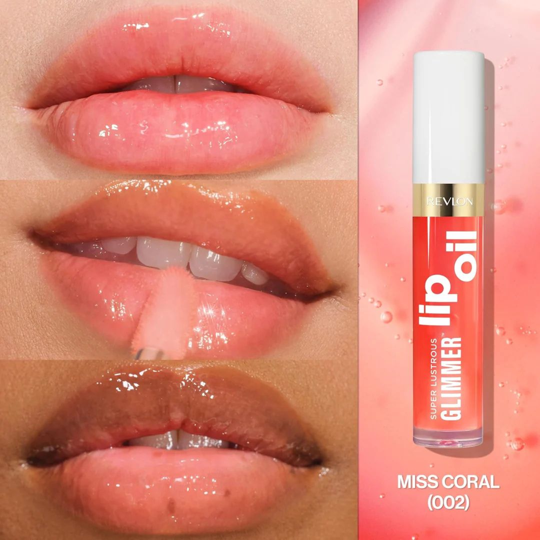 REVLON SUPER LUSTROUS GLIMMER LIP OIL MISS CORAL Sicula Cosmetics SRL