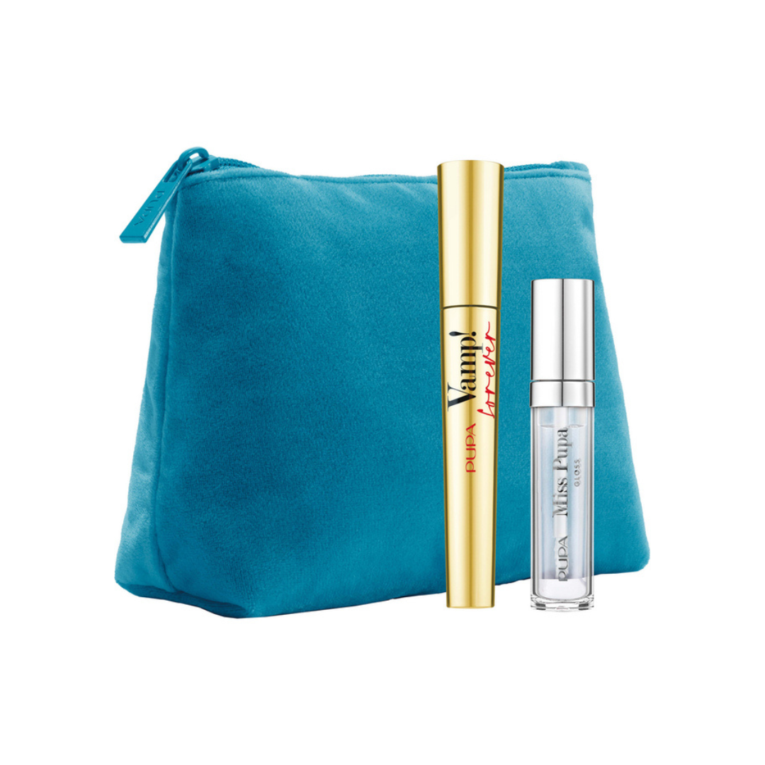 CONF. PUPAMAKE-UP KIT MASCARA + GLOSS + POCHETTE Sicula Cosmetics SRL