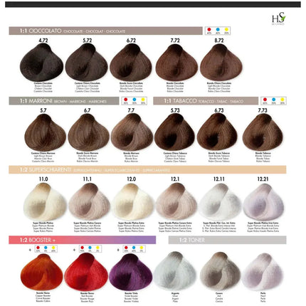 TINTURA HS MILANO 7.3 100ML.