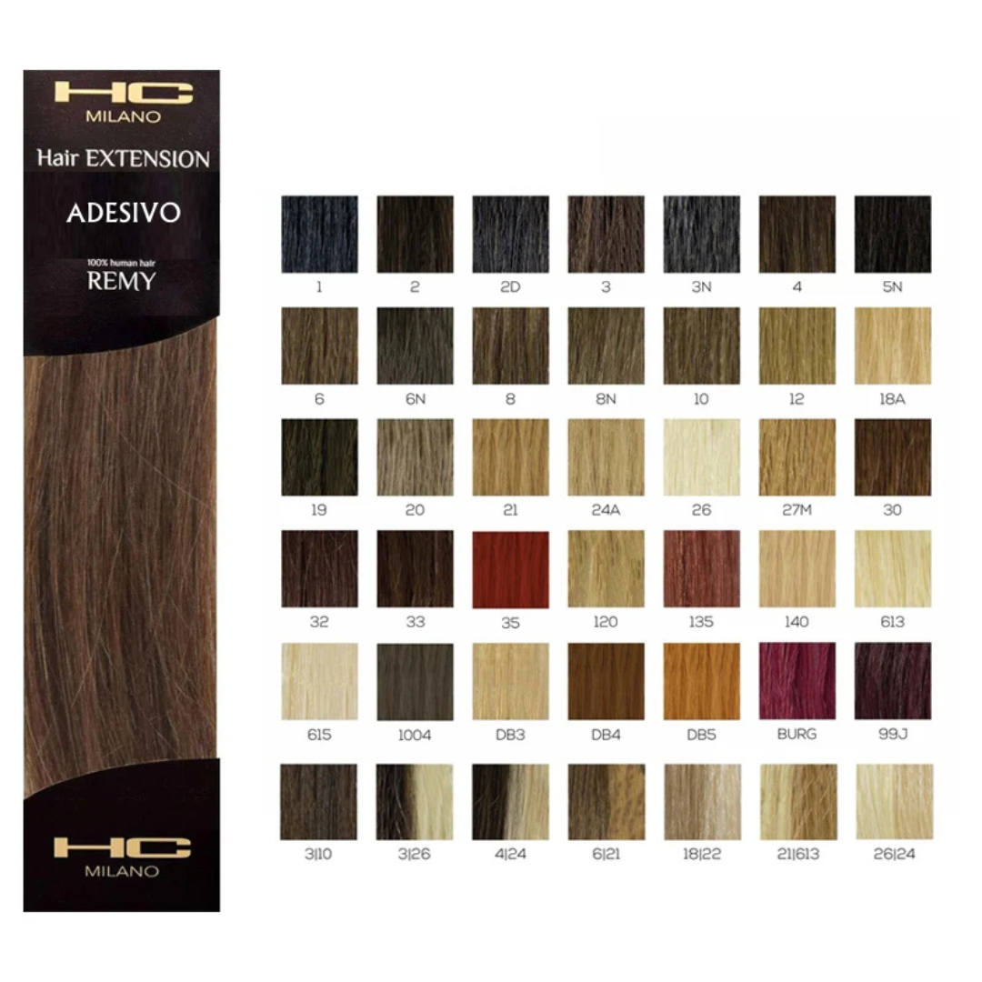 HC MILANO EXTENSION REMY ADESIVO N°12# Sicula Cosmetics SRL